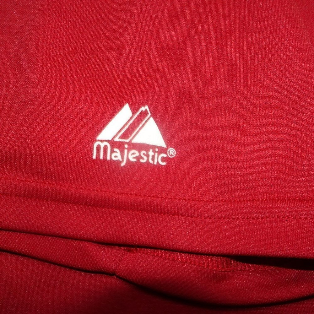 MLB Cincinnati Reds Majestic Red Cool Base Youth Size X-Large - Picture 3 of 7